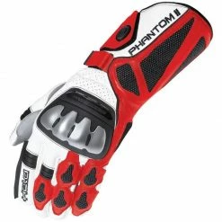 Promo 👏 Held Phantom II Motorcycle Gloves (White/Red) 🎁