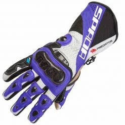 Discount 🧨 Spada Predator II Motorcycle Gloves (Blue) 😍