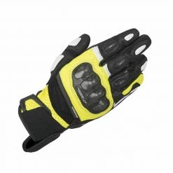 Flash Sale ⭐ Alpinestars SPX Air Carbon Motorcycle Glove (Black/Fluo Yellow) 👏