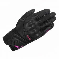 Wholesale 🥰 Alpinestars Stella Baika Leather Motorcycle Glove (Black/Fuchsia) 😍