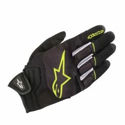 Budget 🔥 Alpinestars Atom Motorcycle Gloves (Black/Fluo Yellow) 🎉