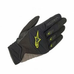 Budget ✨ Alpinestars Shore Motorcycle Gloves (Black/Fluo Yellow) 😍