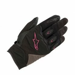 Promo 🛒 Alpinestars Stella Shore Motorcycle Gloves (Black/Fuchsia) 🥰