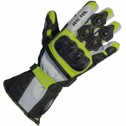 Coupon 🤩 Richa Ravine Motorcycle Gloves (Black/Yellow) 🌟