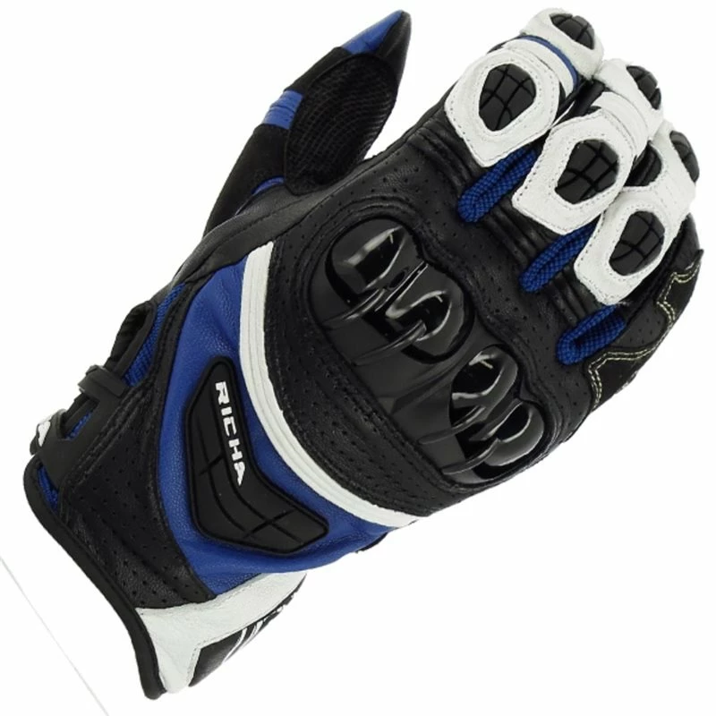 Outlet β Richa Stealth Gloves (Black/White/Blue) π