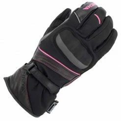 Deals 🤩 Richa Ella Ladies W/P Motorcycle Gloves (Black/Pink) ⭐