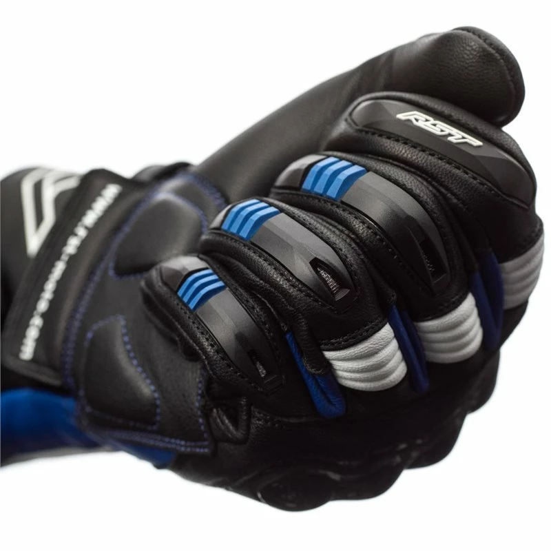 Outlet π₯ RST Pilot CE Motorcycle Gloves 2404 (Black/Blue/White) π₯° - Image 5
