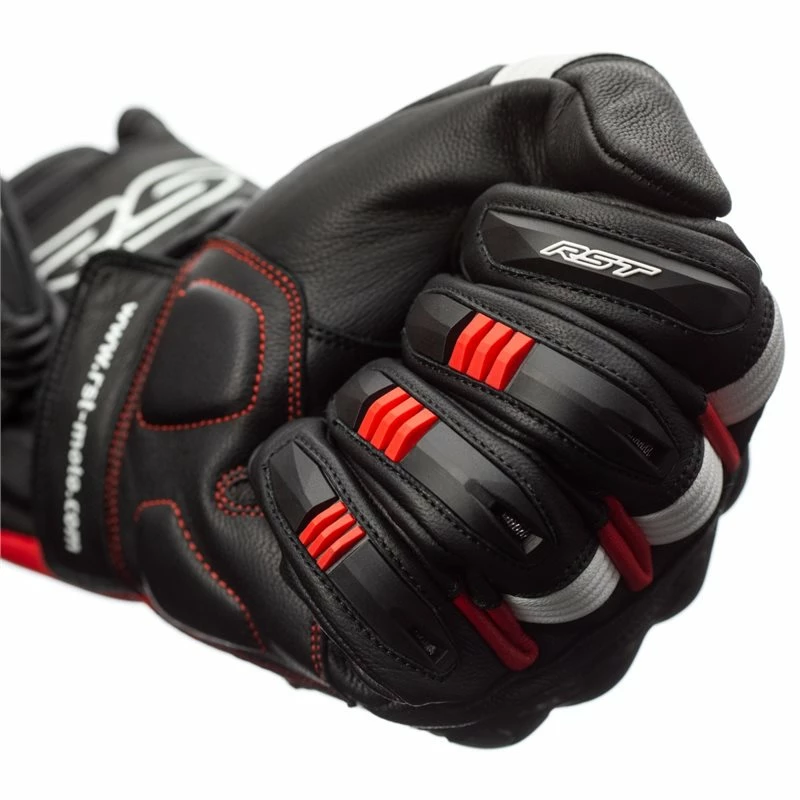 Best deal π RST Pilot CE Motorcycle Gloves 2404 (Black/Red) π - Image 5