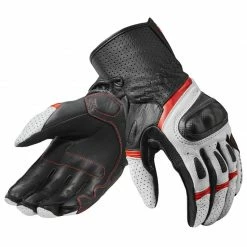 Cheapest ⌛ Revit Motorcycle Gloves Chevron 3 (White/Red) 🛒