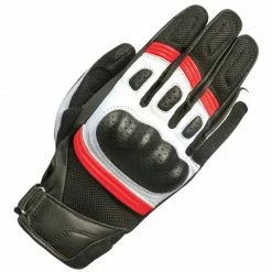 Cheapest 🤩 Oxford RP-6S Short Motorcycle Gloves (Black/Red/White) 👍
