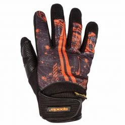 Discount ⭐ Spada Splash CE Motorcycle Gloves (Black/Orange) 🤩