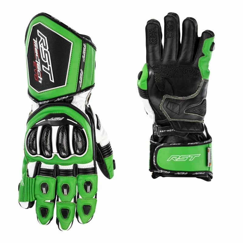 Wholesale ๐ RST Tractech Evo 4 CE Motorcycle Gloves 2666 (Green/Black) โ